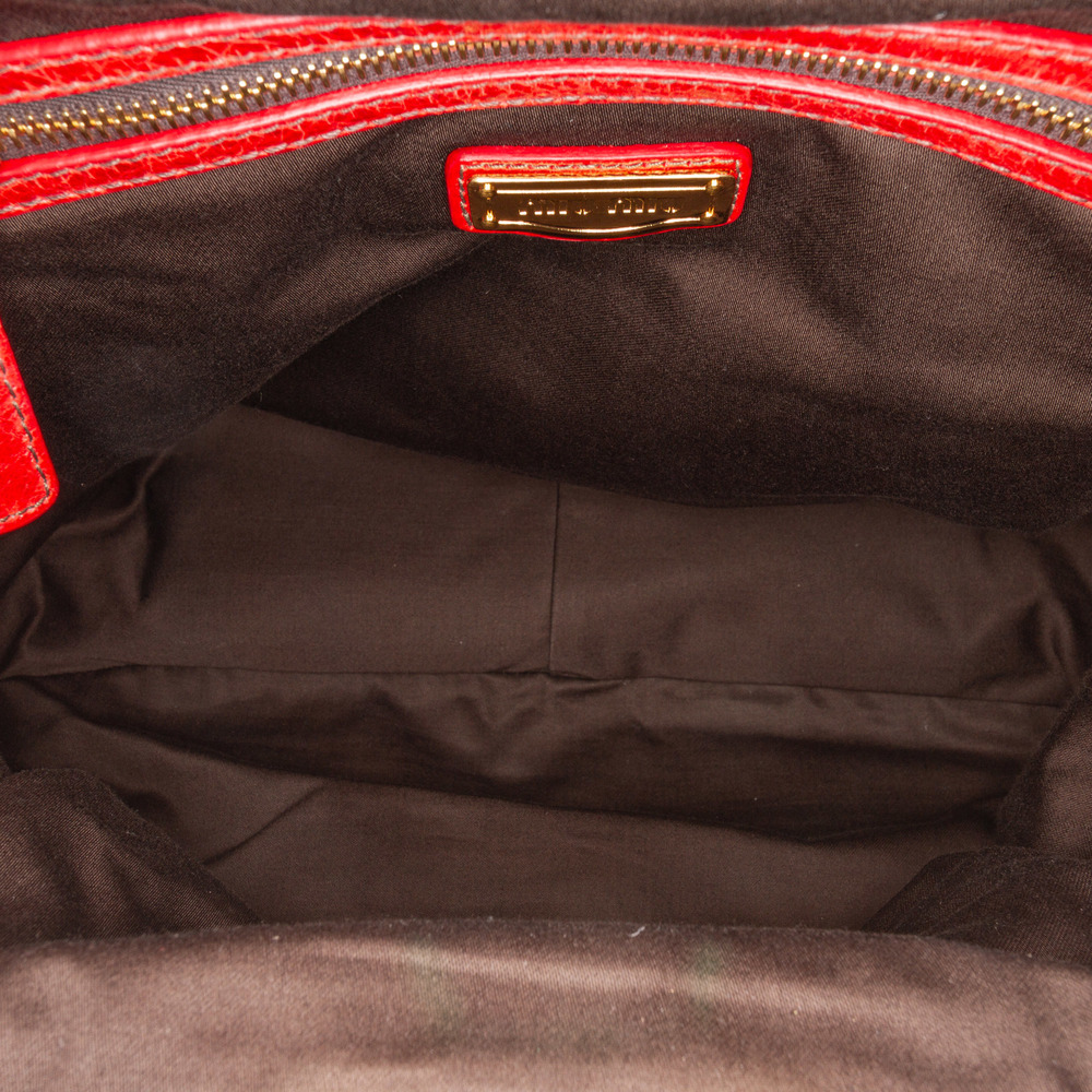 Pre-Loved Miu Miu Nappa Frame Lux Top Handle - Picture 4 of 10
